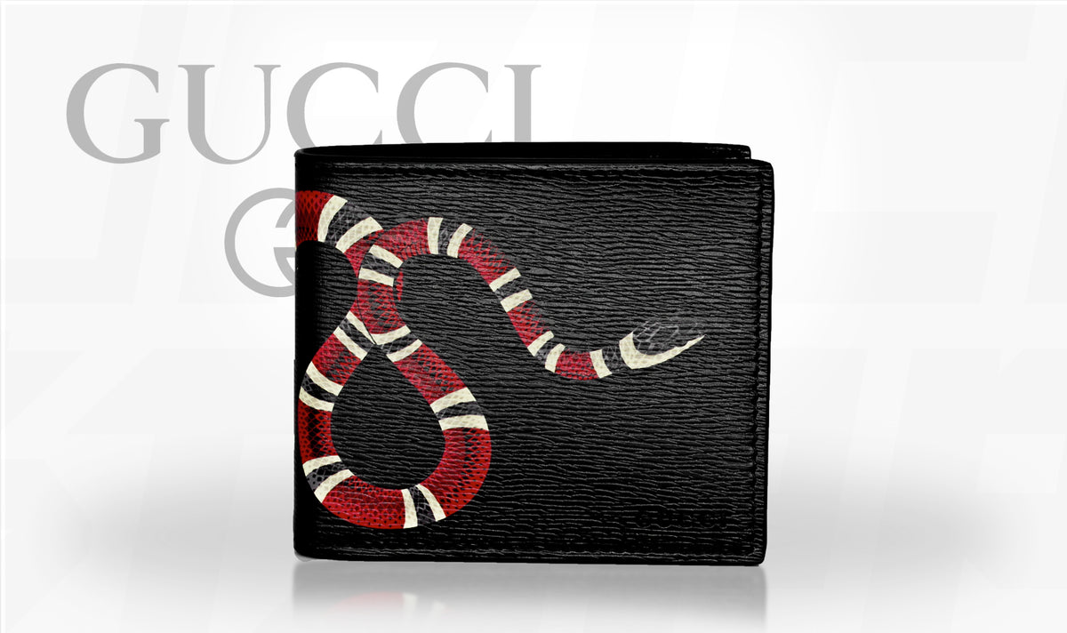 Gucci red deals snake wallet