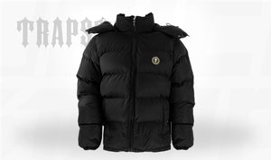 Trapstar Irongate Black Detatchable Hooded Puffer Jacket