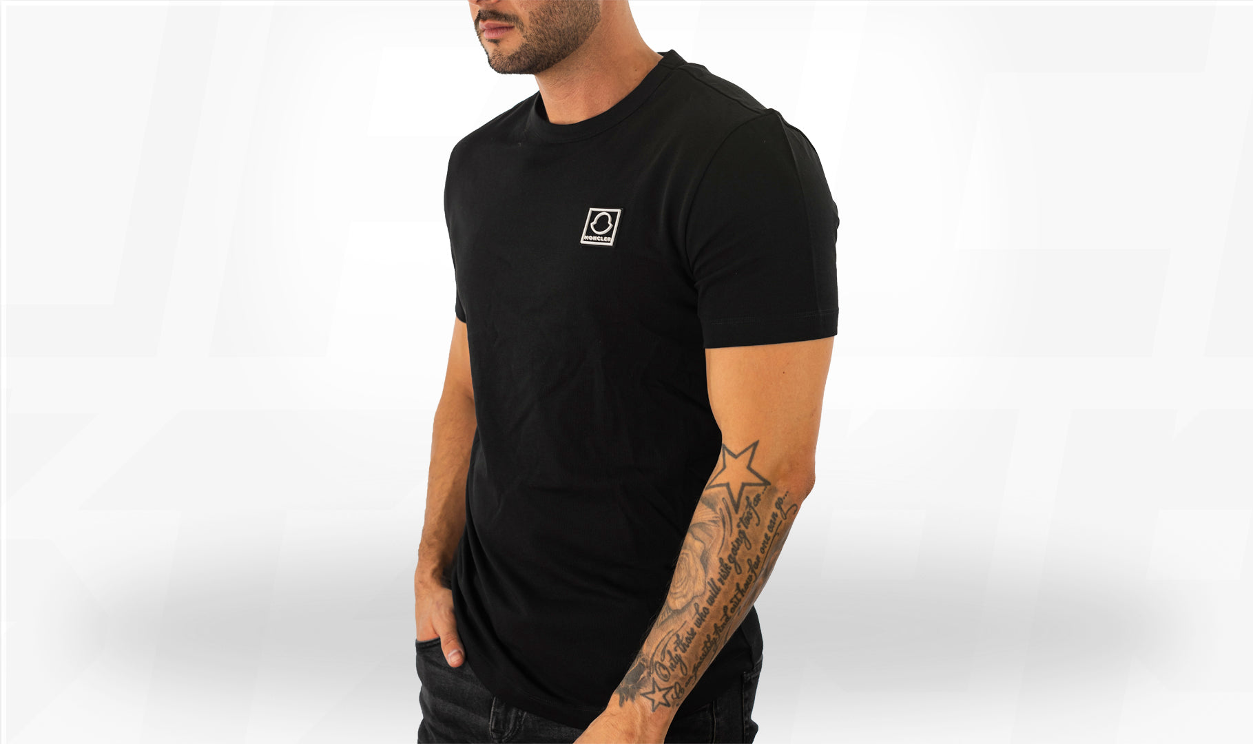 Moncler Maglia Black T Shirt