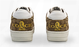 A bathing Ape STA Low Coach Beige