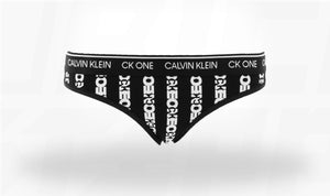 Calvin Klien CK One Black Stripe Thong
